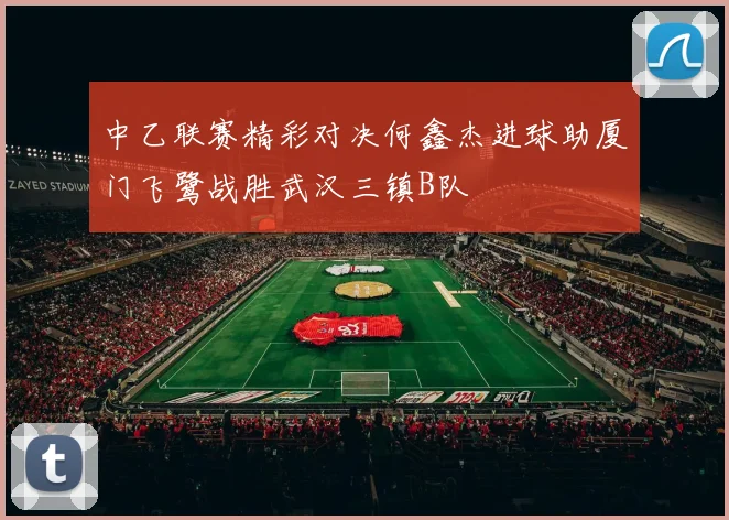 中乙联赛精彩对决何鑫杰进球助厦门飞鹭战胜武汉三镇B队